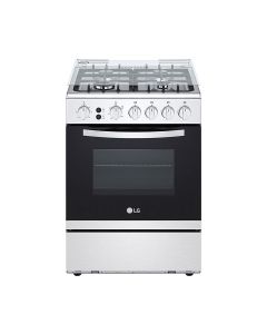 LG 60x60  4 Burner Full Gas  Cooking Range Full Safety Stainless Steel Finish with Cast Iron Trivet With Rotisserie | FA211RMA 