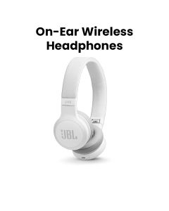 JBL Live 400BT On-Ear Wireless Headphones - White