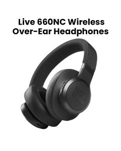 JBL Live 660NC Wireless Over-Ear Noise Cancelling Headphones - Black