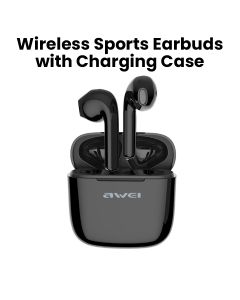 Awei Bluetooth 5.0 True Wireless Sports Earbuds with Charging Case | T26