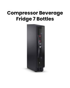Dometic Compressor Beverage Fridge With Frameless Glass Door, 7 Bottles | E7FG