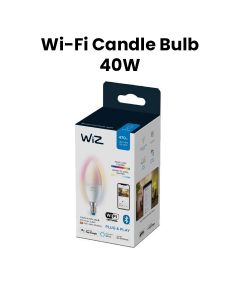 Signify Wiz Wi-Fi 40W Candle Bulb C37  E14 922-65 RGB
