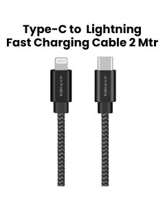 Hyphen Type-C to Lightning Fast Charging Cable 2Mtr - Black | TYCL21826