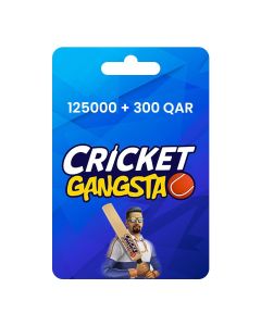 Cricket Gangsta Coin Pack 125000 + Gem Pack 300 QAT