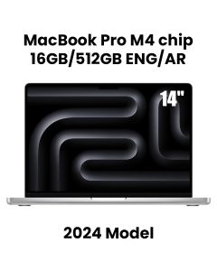 Apple 14-inch MacBook Pro: Apple M4 chip with 10‑core CPU and 10‑core GPU, 16GB, 512GB SSD - Silver |MW2W3AB/A