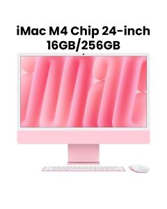 Apple 24-inch iMac with Retina 4.5K display: Apple M4 chip with 10‑core CPU and 10‑core GPU, 16GB, 256GB SSD - Pink |MWV43ZS/A